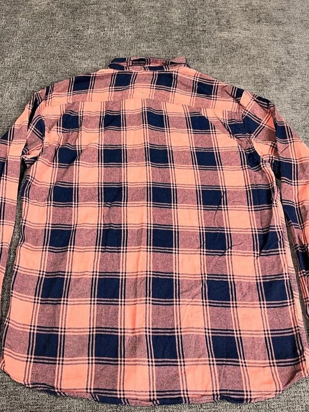 Vintage Burberry Men XL Plaid Button Up Pink Navy 100% Cotton Equestrian Knight - Picture 13 of 13